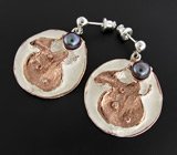 Комплект с жемчугом Серебро 925