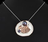 Комплект с жемчугом Серебро 925