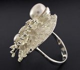 Крупный комплект с жемчугом Серебро 925