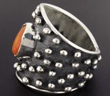 Черненое серебряное кольцо с мексиканским огненным опалом Серебро 925