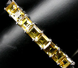 Стильный браслет с цитринами Серебро 925