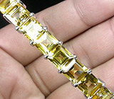 Стильный браслет с цитринами Серебро 925