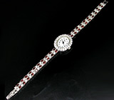 Часы на гранатовом браслете Серебро 925