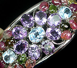 Превосходный браслет с самоцветами Серебро 925