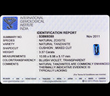 Великолепный танзанит 3,37 карат 