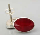 Серьги с кораллами Серебро 925