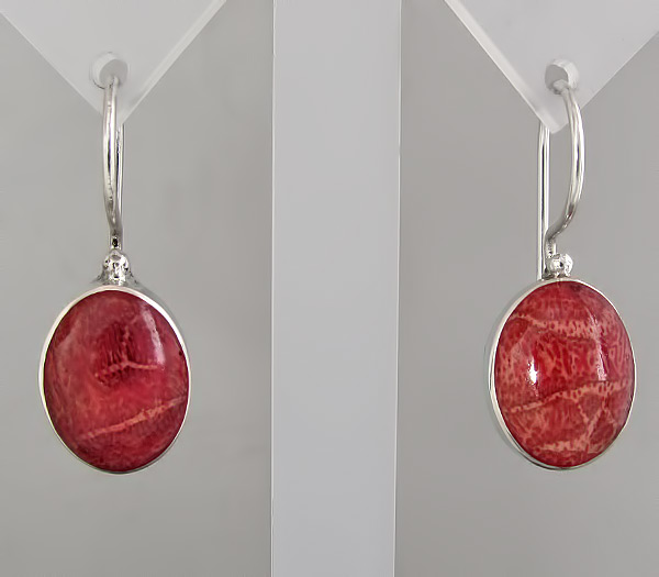 Серьги с кораллами