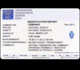 Роскошный танзанит 8,96 карат 