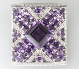 Кулон из коллекции "Sunshine" с аметистами Серебро 925