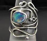Кольцо с мексиканским кристаллическим опалом Серебро 925