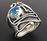 Кольцо с мексиканским кристаллическим опалом Серебро 925