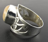 Кольцо с крупным мексиканским кристаллическим опалом Серебро 925