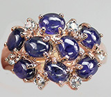 Кольцо из коллекции "Mia" с синими сапфирами и топазами Серебро 925