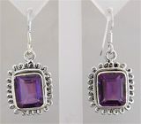 Комплект с аметистами Серебро 925
