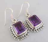 Комплект с аметистами Серебро 925