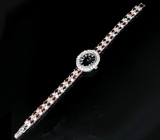 Часы на гранатовом браслете Серебро 925