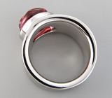 Кольцо с резным турмалином Серебро 925