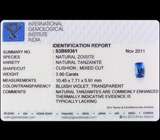 Роскошный танзанит 3,9 карат 