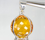 Кулон из коллекции "Perfection" с золотистым цитрином Серебро 925