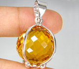 Кулон из коллекции "Perfection" с золотистым цитрином Серебро 925