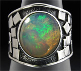 Кольцо с крупным эфиопским опалом Серебро 925