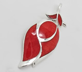 Кулон с кораллами Серебро 925