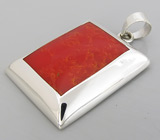 Кулон с кораллом Серебро 925