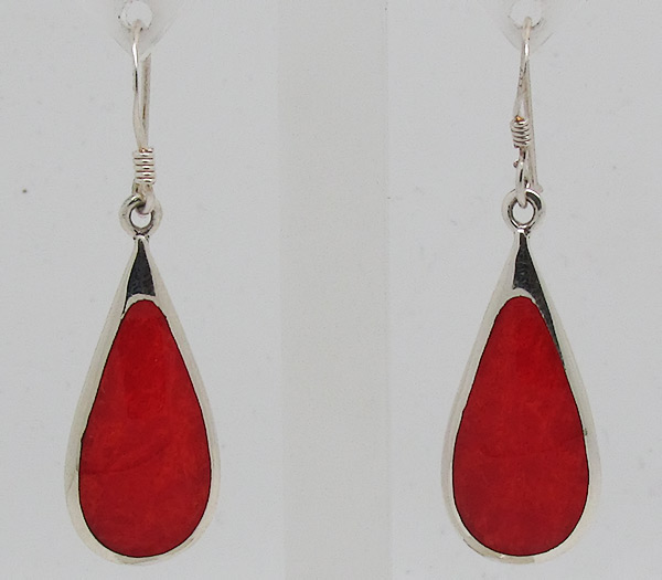 Серьги с кораллами