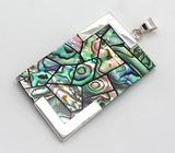 Крупный кулон с абалоном Серебро 925