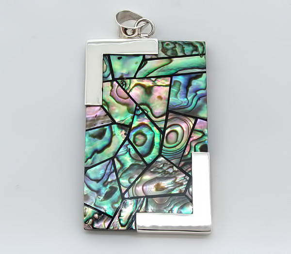 Крупный кулон с абалоном Серебро 925