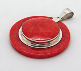 Кулон с кораллом Серебро 925