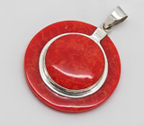 Кулон с кораллом Серебро 925