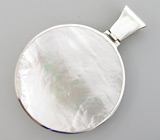 Кулон с кораллом и перламутром Серебро 925