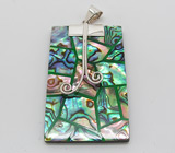 Крупный кулон с абалоном Серебро 925