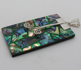 Крупный кулон с абалоном Серебро 925