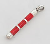 Кулон с кораллом Серебро 925