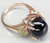 Кольцо из коллекции "Mia" с иолитом и цаворитами гранатами Серебро 925