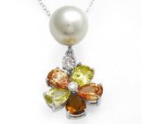 Ювелирный гарнитур "Осеннее Танго" Серебро 925