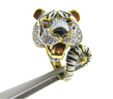 Кольцо "Бенгальский Тигр" от David Webb Золото