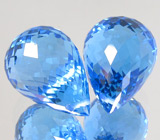 Пара топазов 36,91 карат 