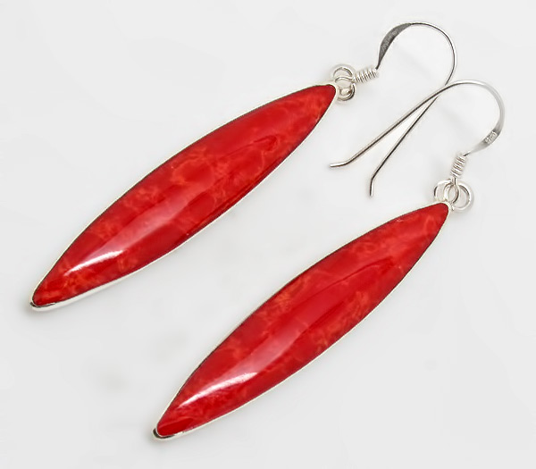 Серьги с кораллами