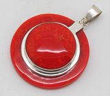 Кулон с кораллом Серебро 925