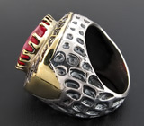 Крупное кольцо с сапфиром Серебро 925