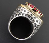 Крупное кольцо с сапфиром Серебро 925