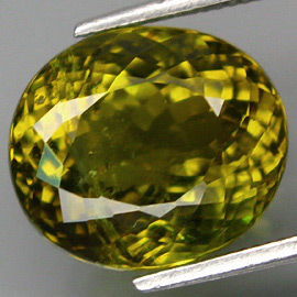 Зеленовато-желтый турмалин 4,33 карат! Редкий цвет