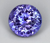 Танзанит бриллиантовой огранки 1,32 карат 