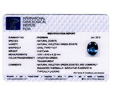 Чистейший полихромный танзанит 3,42 карат 