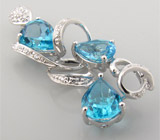 Кулон из коллекции "Sunshine" с топазами Серебро 925