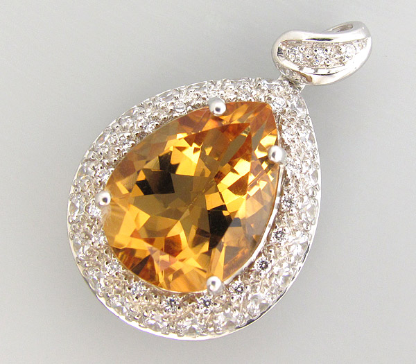 Кулон из коллекции "Sunshine" с золотистым цитрином