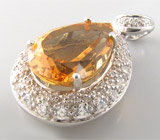 Кулон из коллекции "Sunshine" с золотистым цитрином Серебро 925